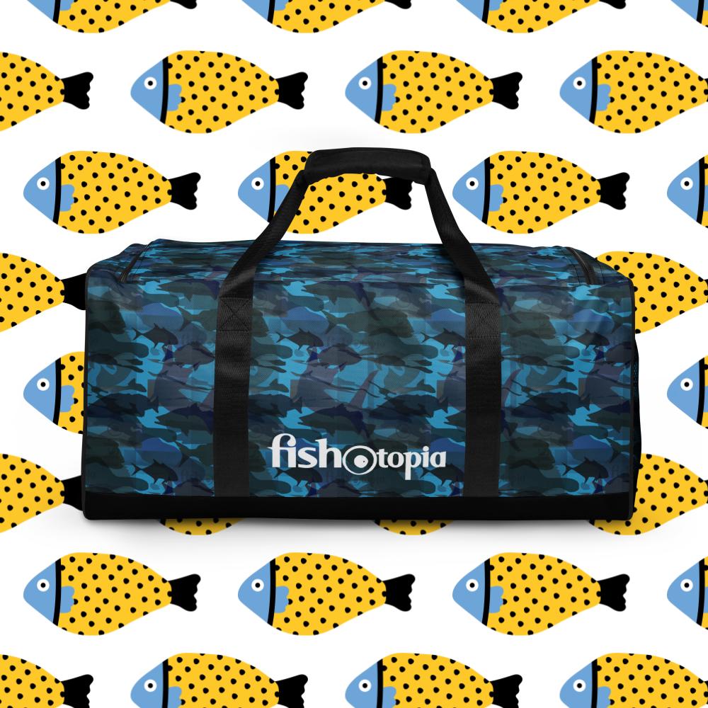 Fishotopia Signature Camo Duffel Bag