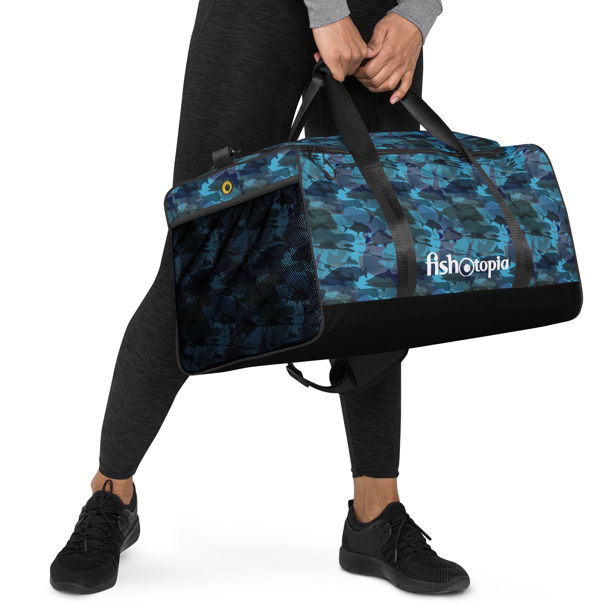 Fishotopia Signature Camo Duffel Bag