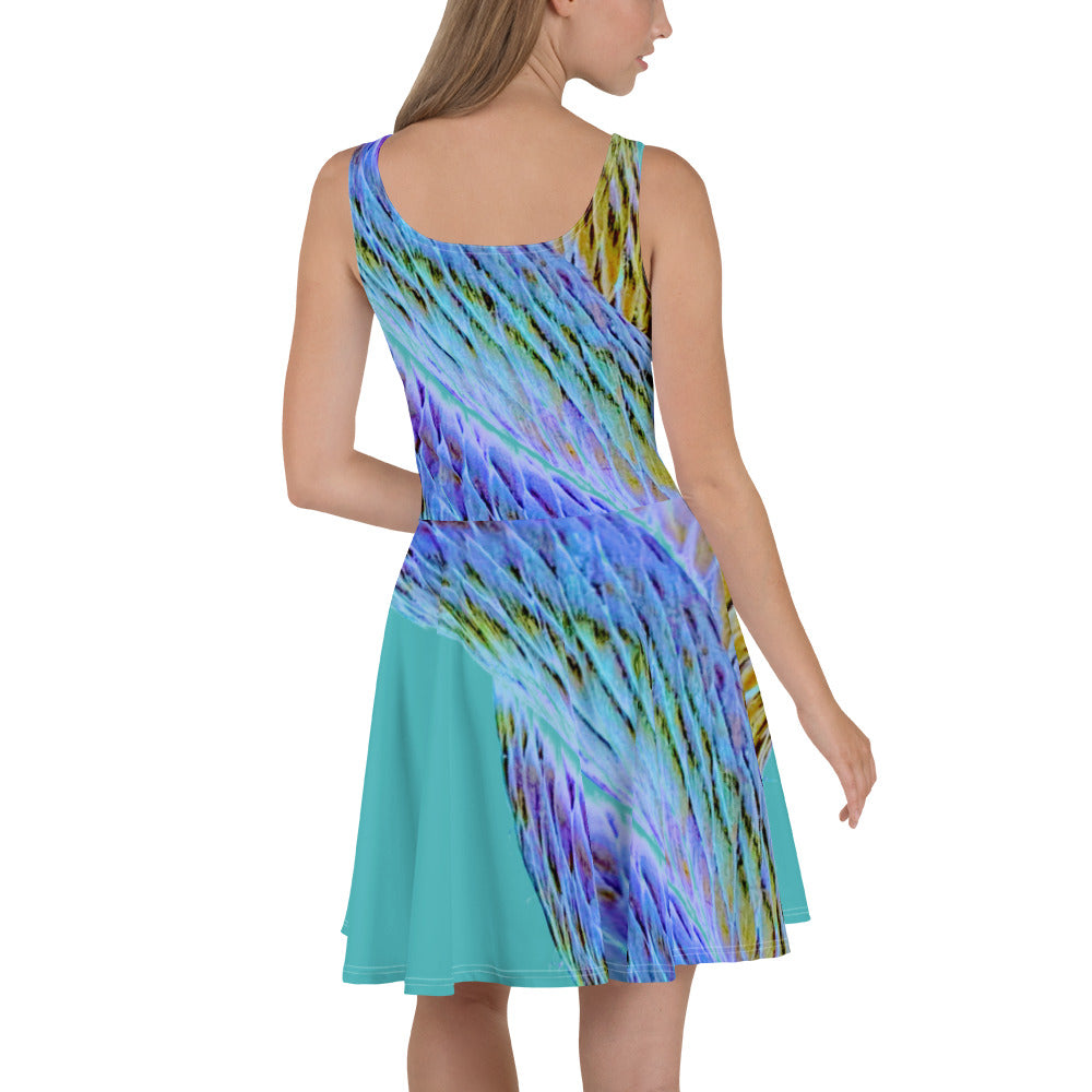 Psychedelic Bowline Dress — Turquoise