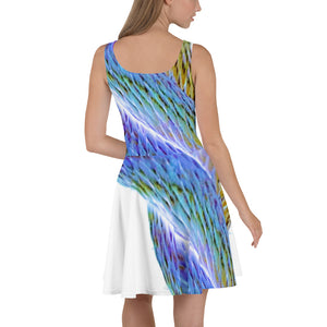 Psychedelic Bowline Dress — White