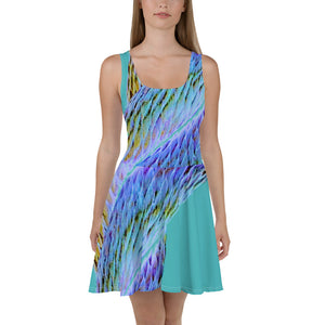 Psychedelic Bowline Dress — Turquoise