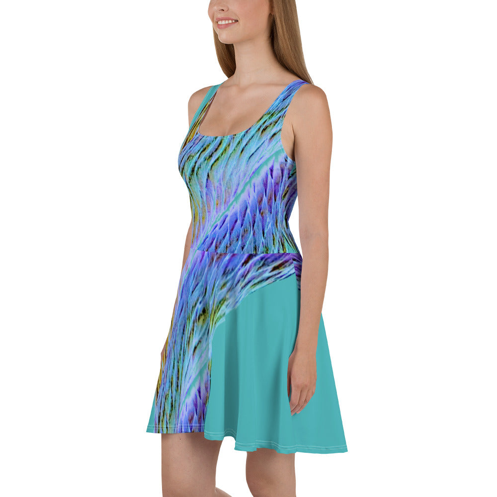 Psychedelic Bowline Dress — Turquoise