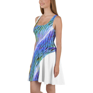 Psychedelic Bowline Dress — White