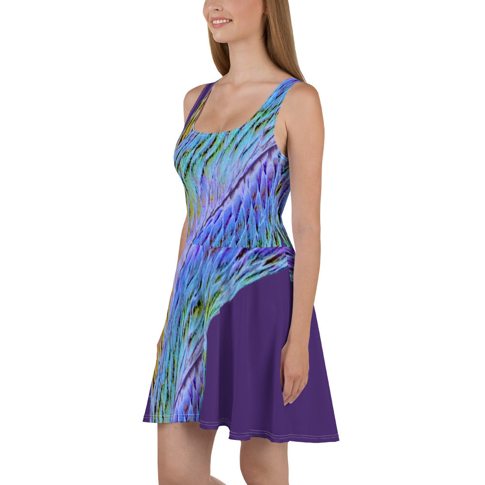 Psychedelic Bowline Dress — Aubergine