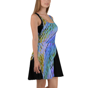 Psychedelic  Bowline Dress — Black