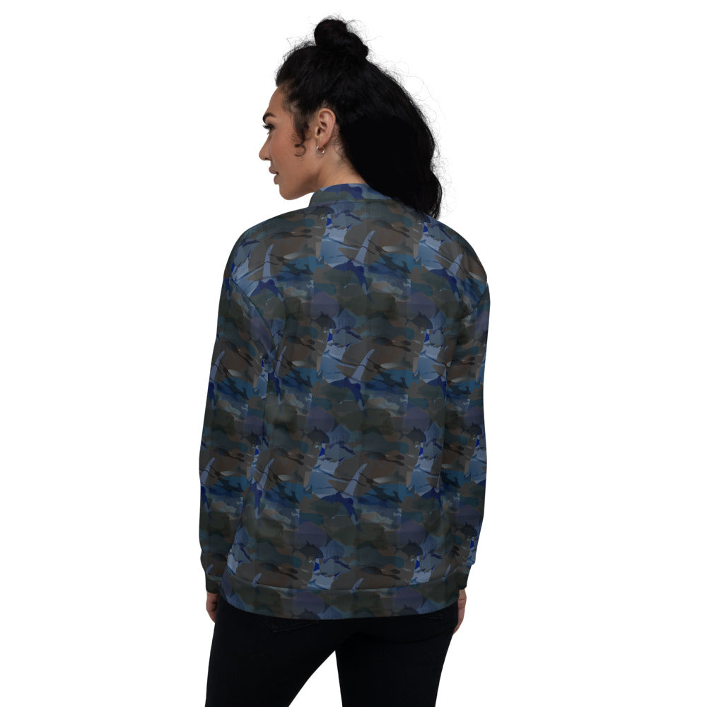 Fishotopia Signature Dark Bomber Jacket