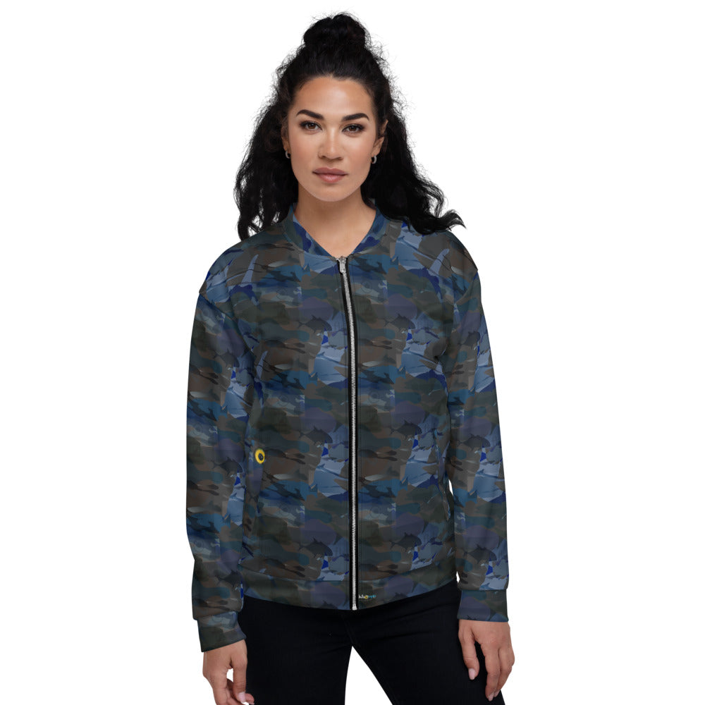 Fishotopia Signature Dark Bomber Jacket