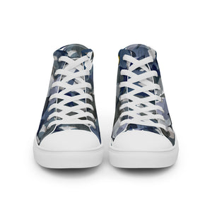 Fishotopia Signature Camo Men’s high top canvas shoes