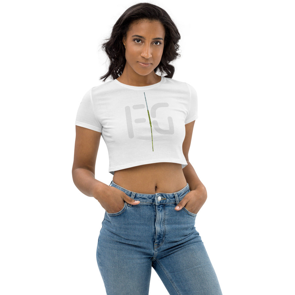 Well Connected Organic Crop Top [White]