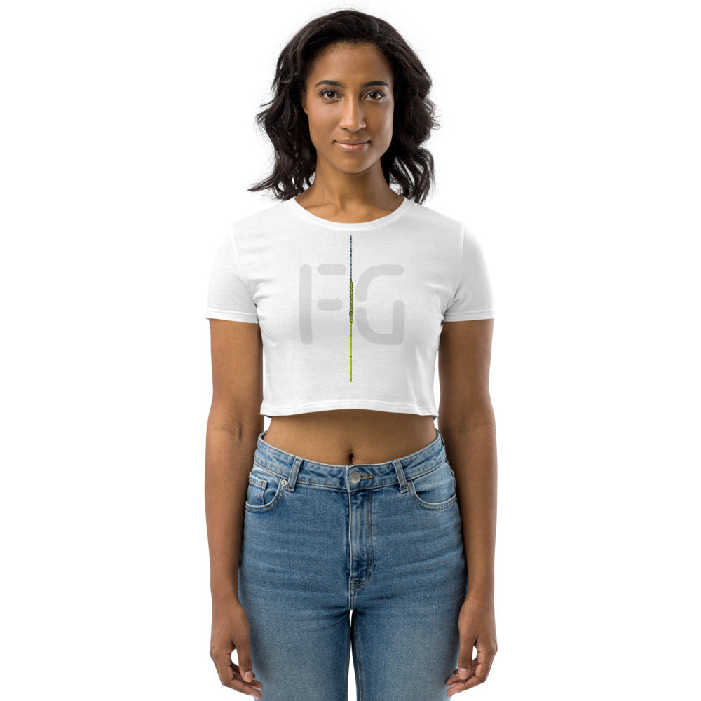 Well Connected Organic Crop Top [White]